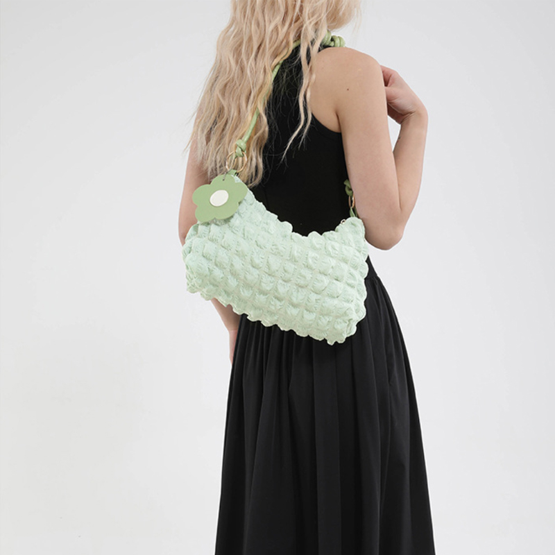 Luxury Bags Tote - กระเป๋าถือผู้หญิงแบบใหม่ สไตล์เกาหลี สีพื้น โดพามีน แฟชั่น ทันสมัย