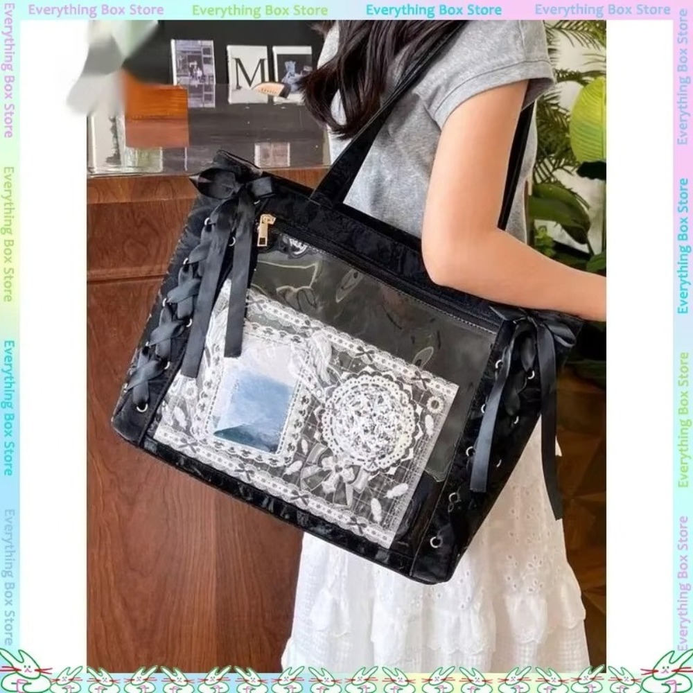 Luxury Bags Tote - กระเป๋าอิตาแบ็กแฟชั่นอเนกประสงค์ ขนาดใหญ่ ใส่ของได้เยอะ ลายอนิเมะ กระเป๋าสะพายข้าง กระเป๋าโท้ท
