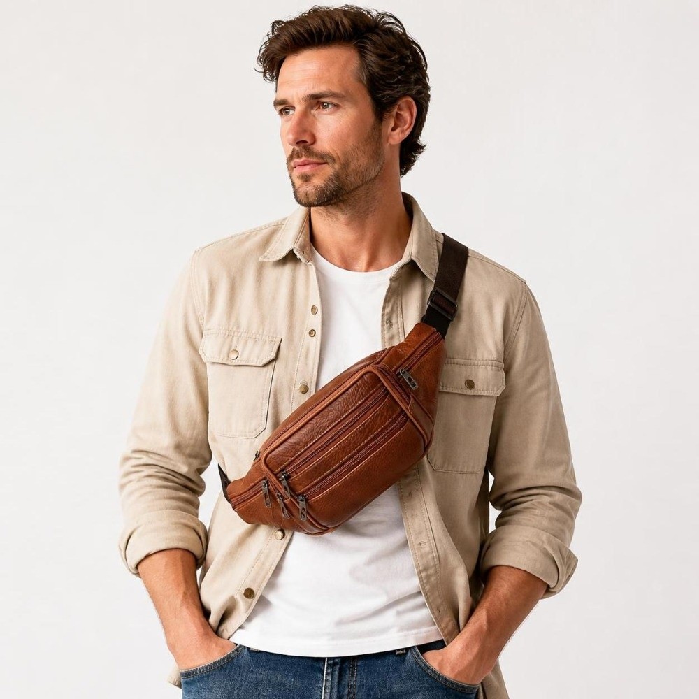 กระเป๋าคาดเอวหนังหรูหรา มีช่อง - Luxury Bags Leather บทวิจารณ์และราคา