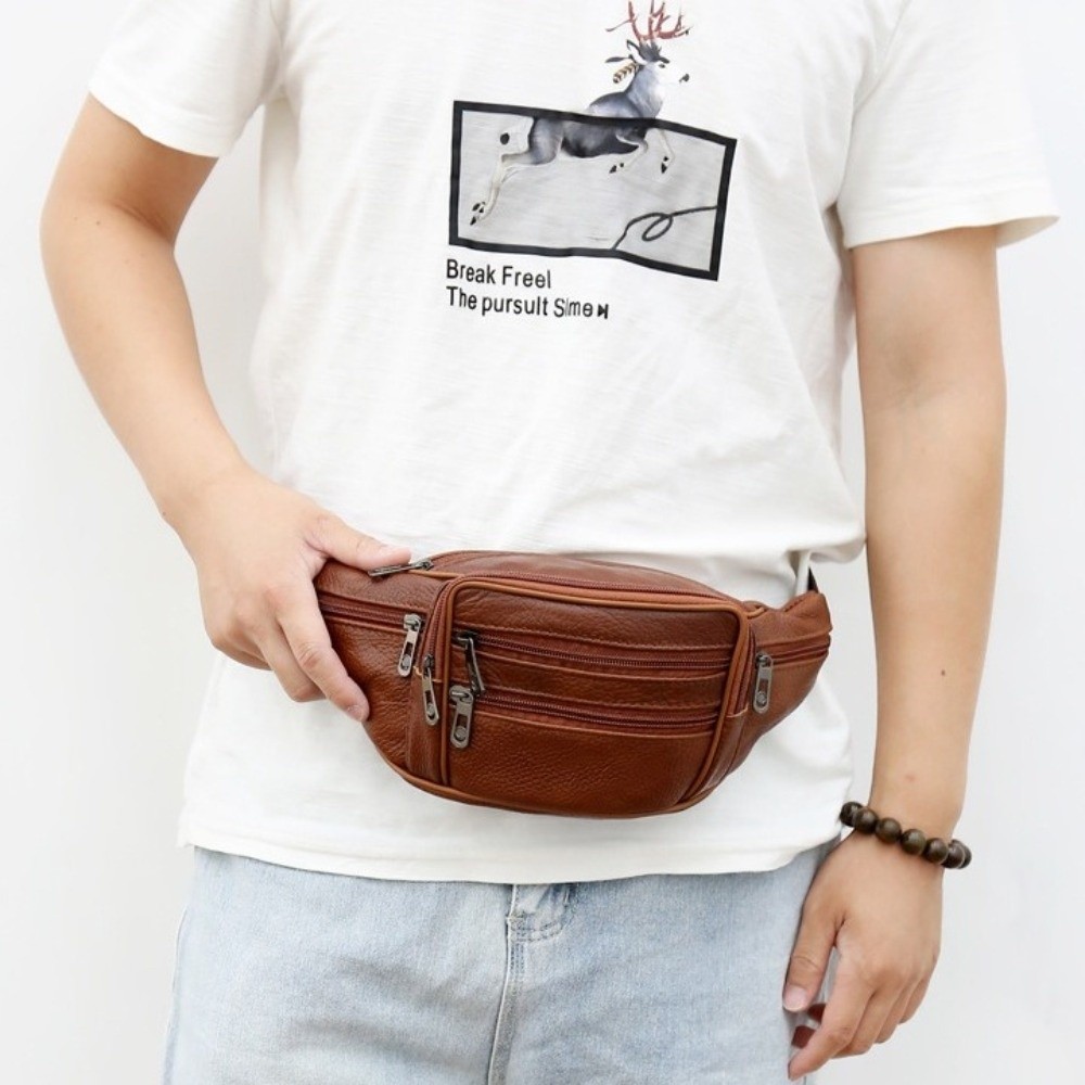 กระเป๋าคาดเอวหนังหรูหรา มีช่อง - Luxury Bags Leather บทวิจารณ์และราคา