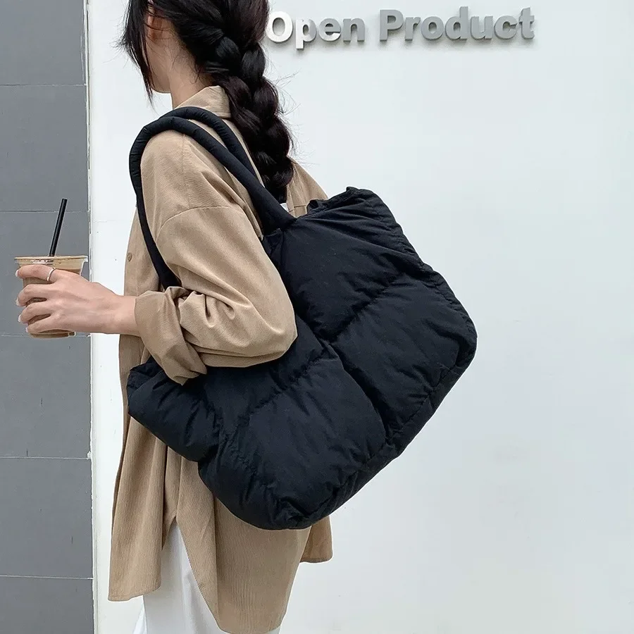 กระเป๋าบุนวมคอตตอนขนาดใหญ่สำหร - Luxury Bags Tote บทวิจารณ์และราคา