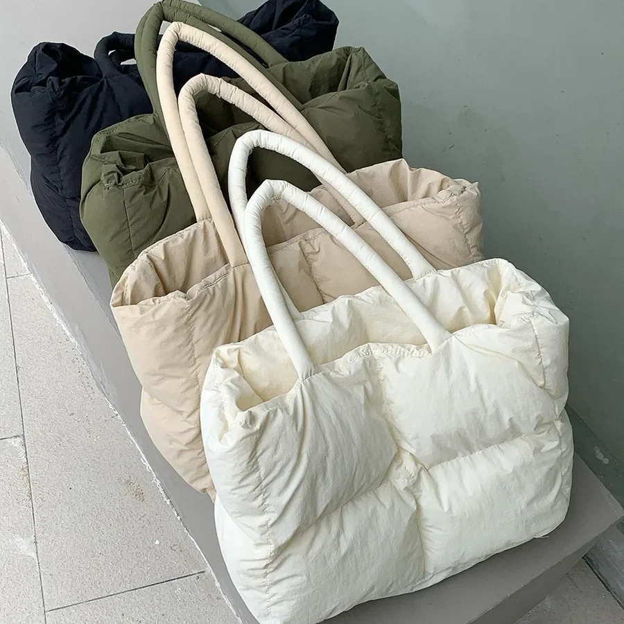 กระเป๋าบุนวมคอตตอนขนาดใหญ่สำหร - Luxury Bags Tote บทวิจารณ์และราคา