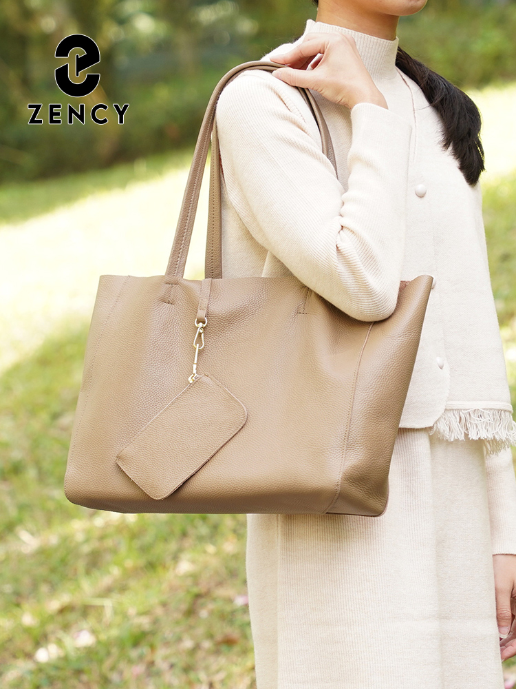 กระเป๋าถือขนาดใหญ่หนังแท้ Zenc - Luxury Bags Tote บทวิจารณ์และราคา