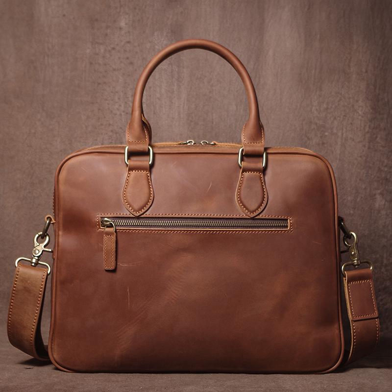 GURO Men Crazy Horse Cowhide ก - Luxury Bags Tote บทวิจารณ์และราคา